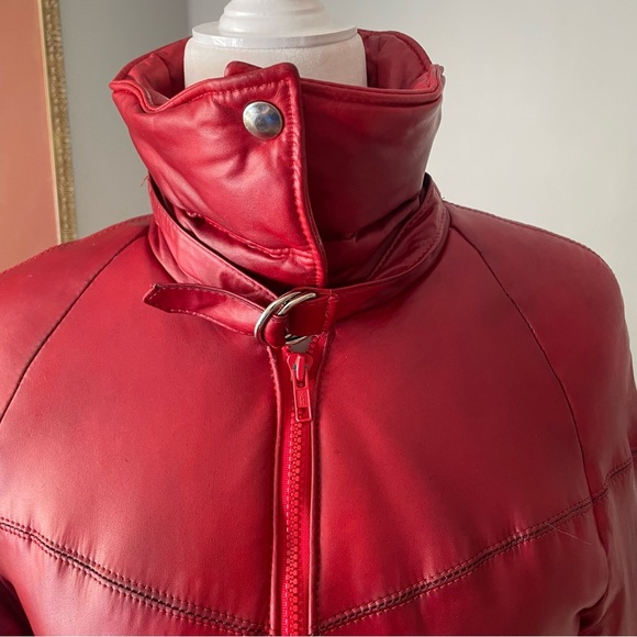 NETO Vintage Red Leather Jacket - Picture 2 of 16